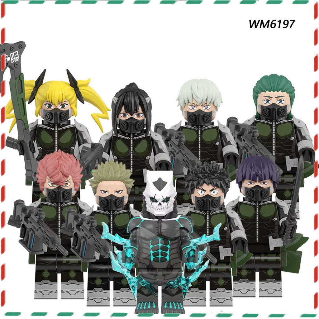 Boys Small Particle Assembled Toy ซีรีส์การ์ตูน monster No. 8 minifigures เพื่อสร้างบล็อกโมเดล DOLL