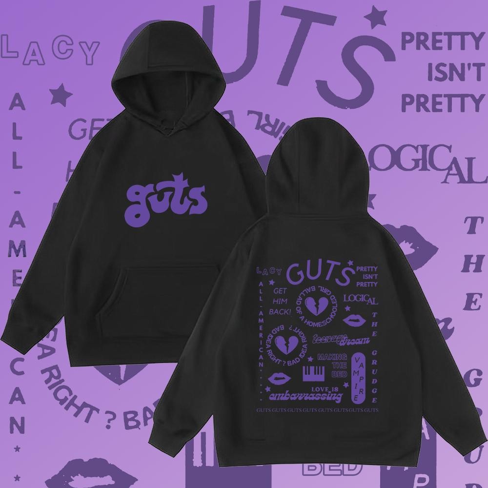 Olivia Rodrigo hoodie Guts World Tour เสื้อฮู้ดแขนยาว#220พิมพ์ลาย ใส่ได้ ทั้ง ชาย ใส่สบาย S-5XL (จัด