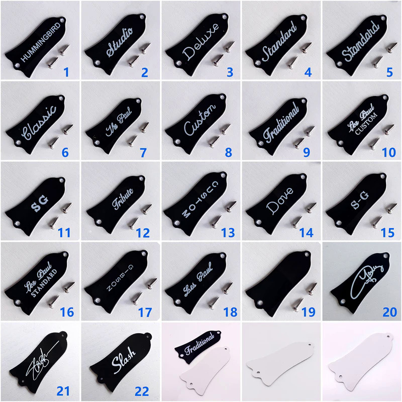 Electric Guitar Truss Rod Cover Plate Guitar Standard Parts 2 Ply Black For USA LP Standard Custom S