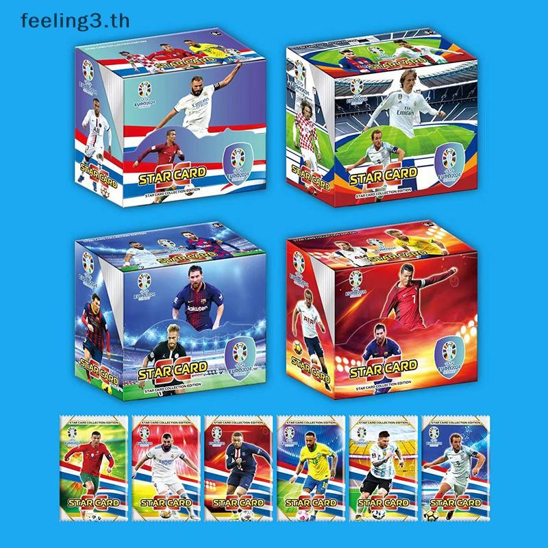 { Feeling3.th } 288pcs Football Card Stars Flash Card Collection 3D Football Card Album Competitive 