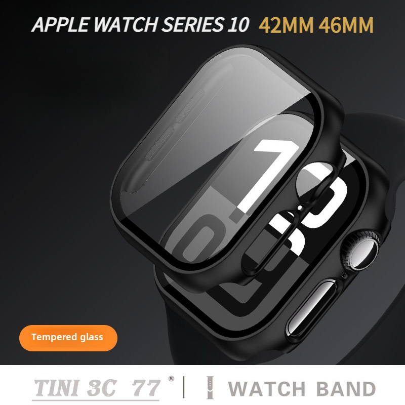 iWatch S11/10 Screen Protector + สําหรับ Apple Watch Series 11 10 42 มม.46 มม.ฝาครอบกระจกนิรภัย