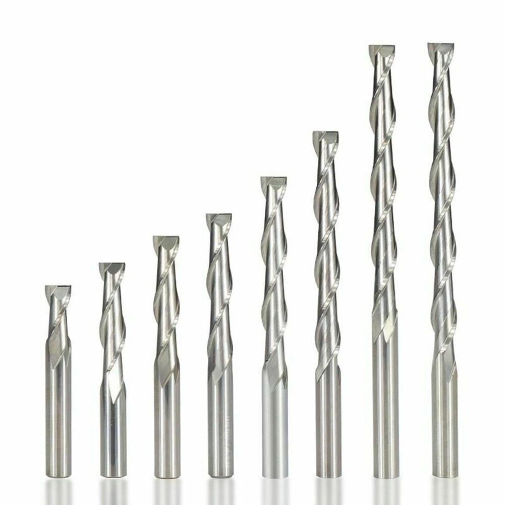 ✨ลดล้างสต็อก✨ดอกกัดมิลลิ่ง CNC ก้านแบน 6 มม. 2 ฟลุต สําหรับงานไม้