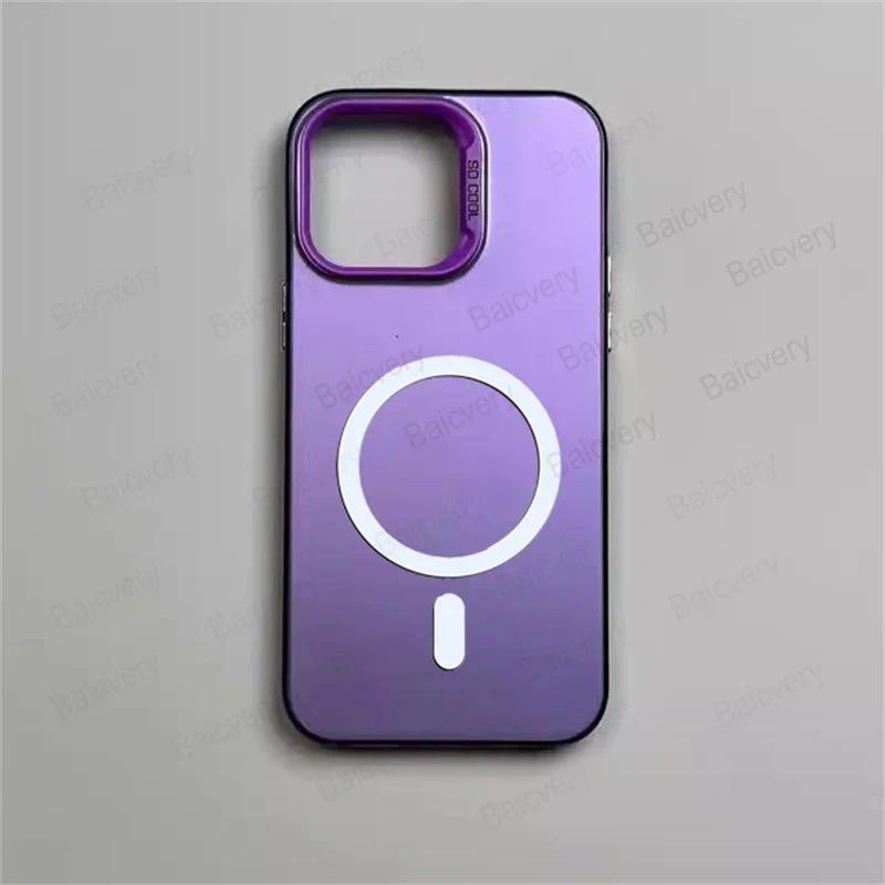 เคสโทรศัพท์สําหรับ OPPO A3X 4G/A3X 5G /A3 4G/ A3 5G / A40 4G แฟชั่นสี Hard Case IMD ฝาครอบรองรับแม่เหล็กชาร์จไร้สาย