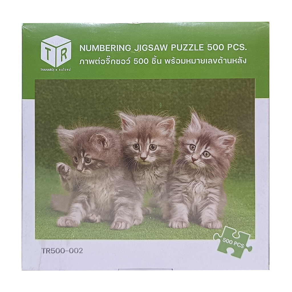 ตัวต่อจิ๊กซอว์ 500 ชิ้น รูปแมว ภาพสัตว์ TR500-002 Animals Jigsaw Puzzle VaniLand