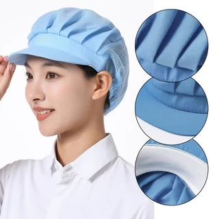 หมวกผ้า หมวกเชฟ หมวกคลุมผม สำหรับทำอาหาร งานโรงงาน สําหรับร้านอาหาร ครัว เบเกอรี่ พนักงานเสิร์ฟ หมวกทํางาน G2851