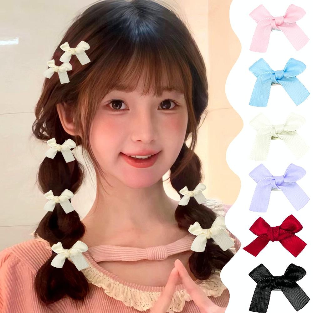 กิ๊บติดผมกุทัณฑ์หวาน - ริบบิ้นขนาดเล็กน่ารักหลากสี Barrette Hair Claw - สาวเกาหลี Duckbill คลิป Headwear เครื่องประดับผม