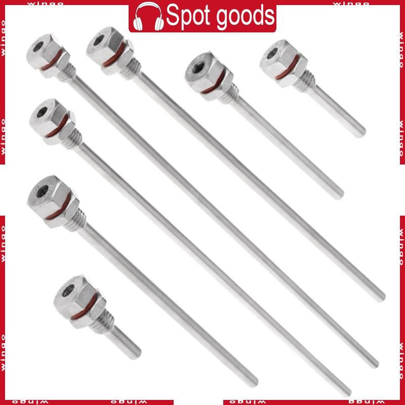 Win สแตนเลสสตีล Thermowell M10X1 5 ด้ายสําหรับเซ็นเซอร์อุณหภูมิ