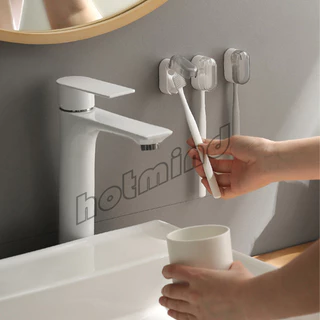 HD ที่เก็บแปรงสีฟัน ไม่มีการเจาะ ฝาครอบกันฝุ่นแปรงสีฟัน Toothbrush Holder