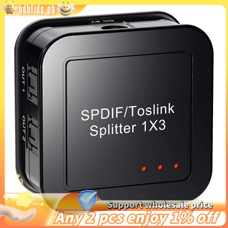 -เสียงออปติคอลดิจิตอล 1X3 Splitter,Digital SPDIF TOSLINK Optical Fiber Audio Splitter,1 in 3 Out, สํ