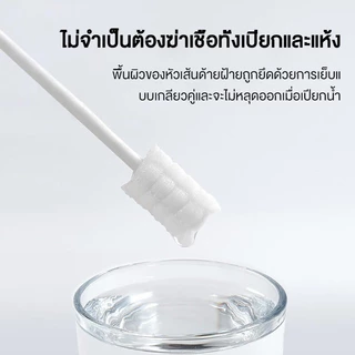 Dr.Isla 30Pcs ผ้าก๊อซทำความสะอาดช่องปาก ผ้าก๊อซเช็ดลิ้น ผ้าก๊อซเช็ดฟัน ที่เช็ดลิ้นเด็ก ที่แปรงลิ้นเด็ก QJ02