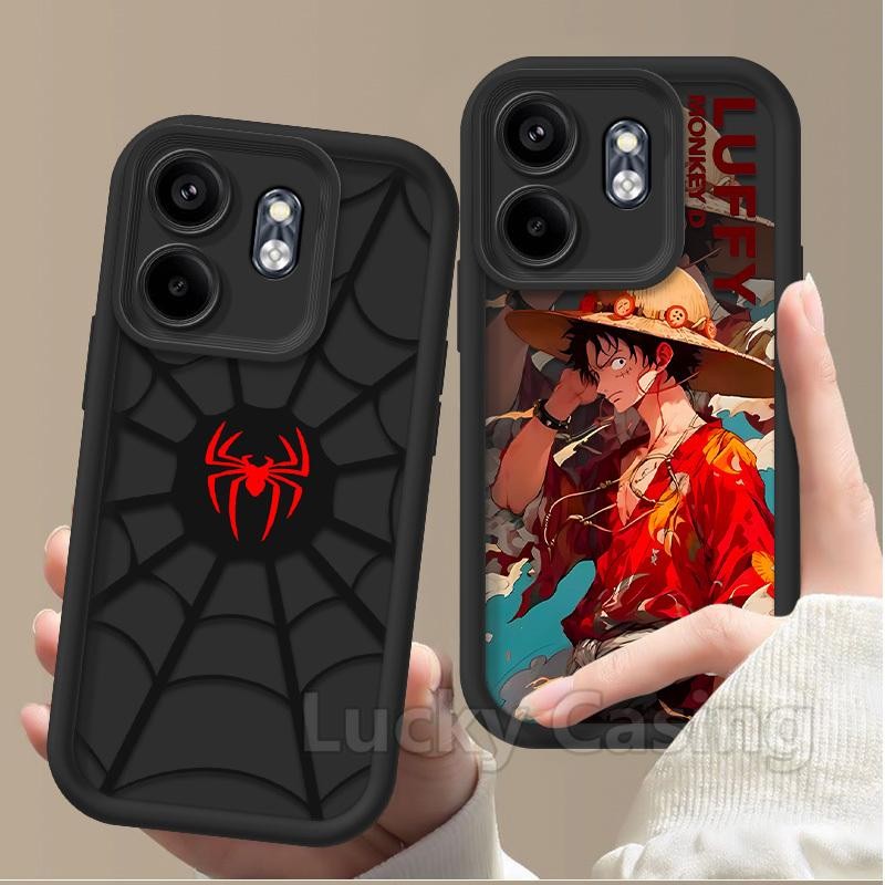 สําหรับ Infinix Smart 9 เคสซิลิโคน Soft TPU ทาสีกันกระแทกรูปแบบการ์ตูนสําหรับ Infinix Smart9 X6532 ปลอกเกราะป้องกันน่ารักการ์ตูนปกหลัง