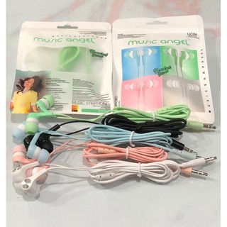 (GL)   Headset Music Angel Macaron Super Extra Bass Handsfree Earphone