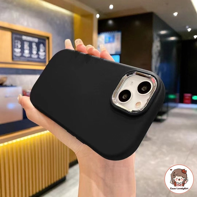 เคส Vivo V30 5G V29E V27 V23 V20Pro S1 Y200 Y100 Y17S Y15S Y20S Y21 Y22 Y36 Y27S Y50 Y30 Ins สีธรรมดาธรรมดา Lens Case