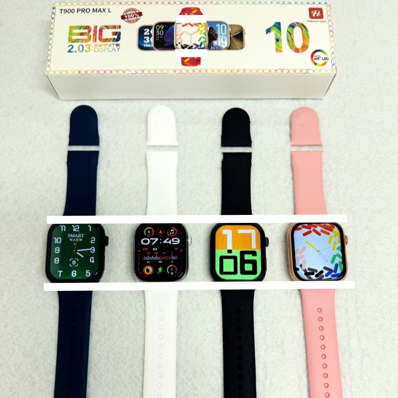 T900 PRO MAX L สมาร์ทวอทช์ 2.01 หน้าจอ HD watch10 Series โทรผ่านบลูทูธ