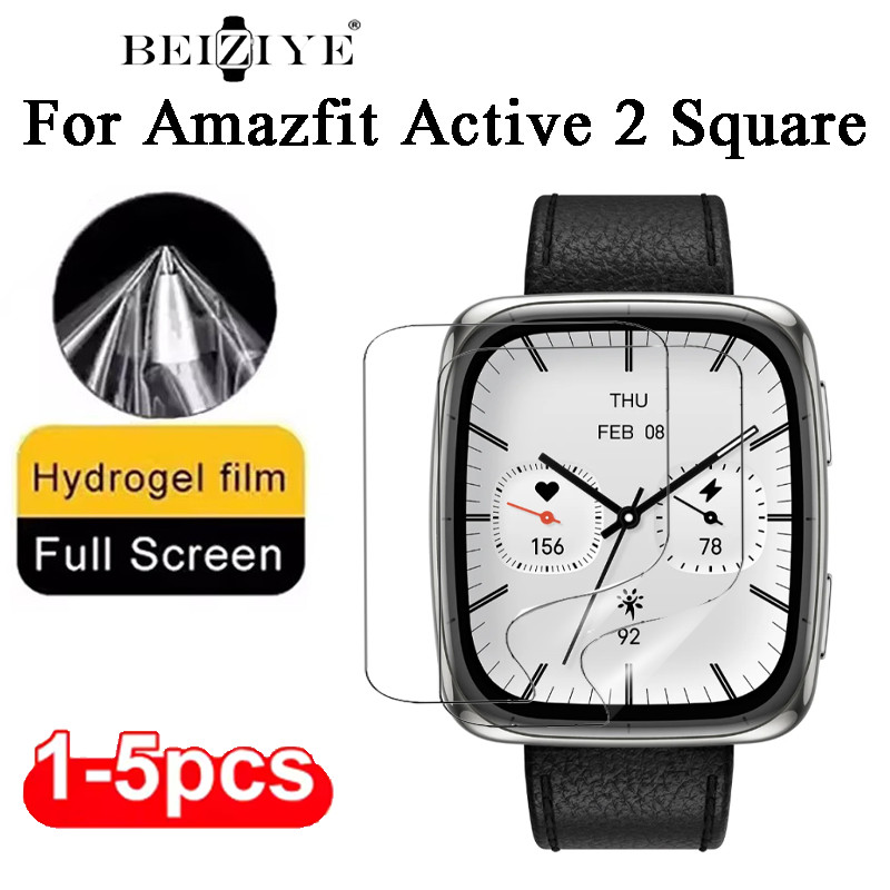 ฟิล์มไฮโดรเจลTPUสําหรับAmazfit Active 2 Squareป้องกันหน้าจอสําหรับAmazfit Active 2 Squareฟิล์มป้องกั