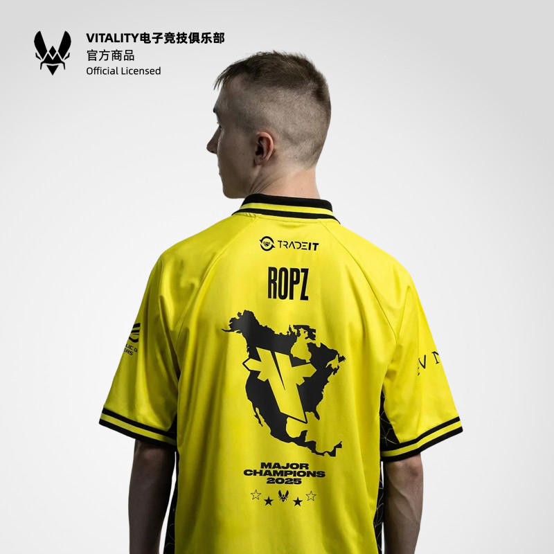[ชื่อที่กําหนดเอง] Vitality E-sports 2025 Austin Major Champion Jersey ZYWOO เสื้อยืดสไตล์เดียวกัน