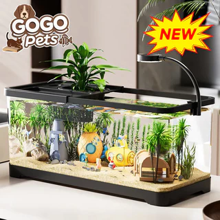 GoGo Pets ตู้ปลาใหญ่ ตู้ปลาเลโก้ ตู้ปลา เลี้ยงปลากัด สามารถจับคู่กับไฟ LED เหมาะสำหรับสัตว์เลี้ยงขนาดเล็กทุกชนิด