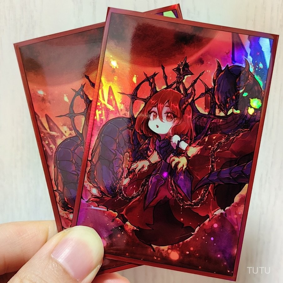 [Limited Edition] Yu-Gi-Oh Card Holder DIY Blame of Flame Card Holder Yan-Oh Card Set Q Yan Ji YGO Card Protective Case 63x90mm 50 ชิ้น BHPC