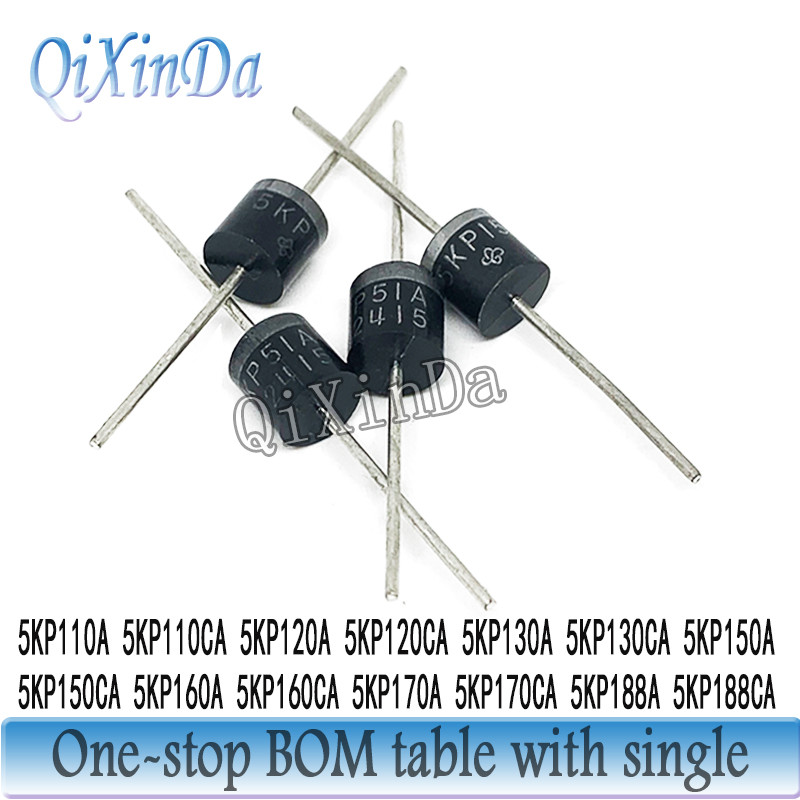 10PCS P-600 TVS Diode 5KP110A 5KP120A 5KP120CA 5KP130A 5KP130CA 5KP150A 5KP150CA 5KP160A 5KP160CA 5K