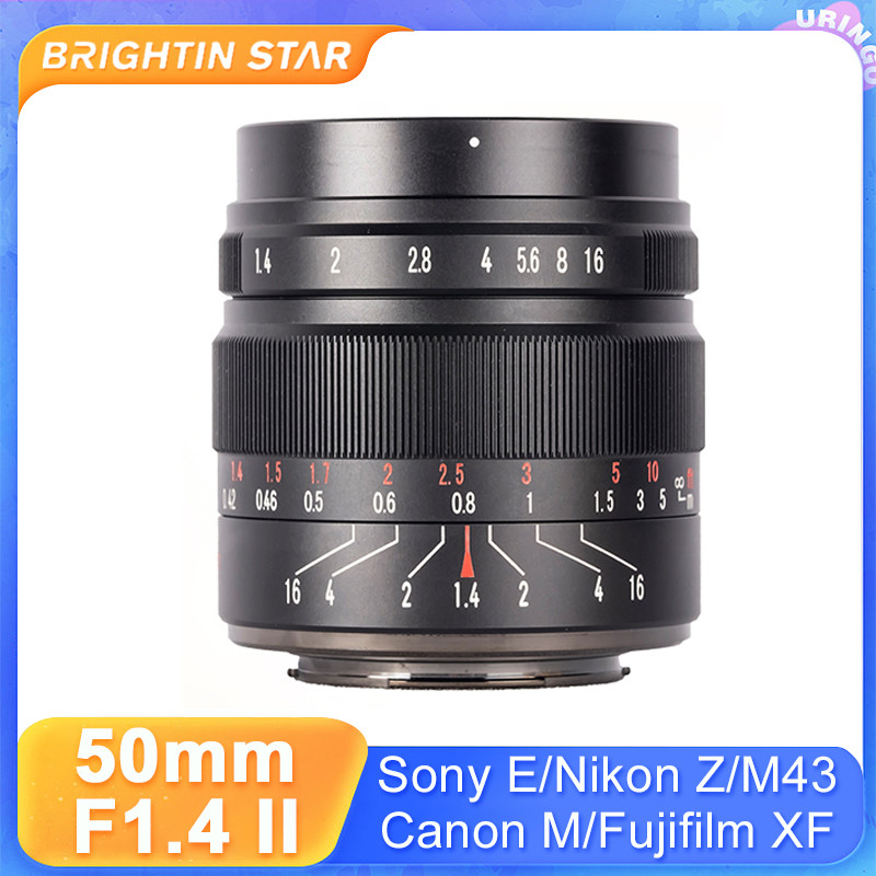 Brightin Star 50mm F1.4 III APS-C 50 มม.F1.4 Mark III คู่มือ MF รูรับแสงขนาดใหญ่ Prime สําหรับ Nikon
