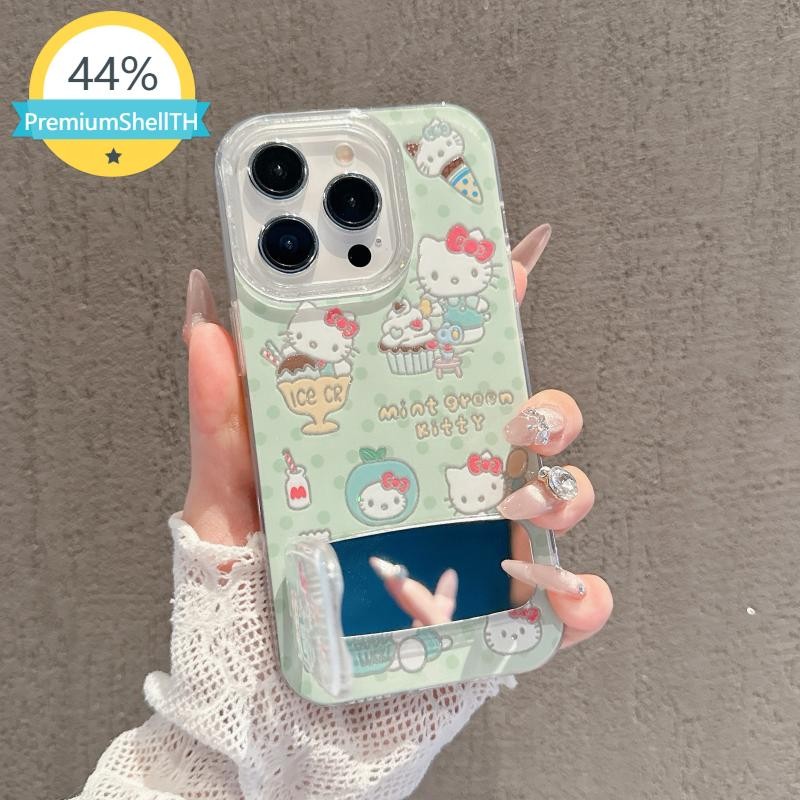 ใช้ได้กับเคสโทรศัพท์ของ Apple เข้ากันได้กับเคสโทรศัพท์ของ iPhone 16 15 14 13 12 11 promax ที่วางกระจกแต่งหน้าSF075
