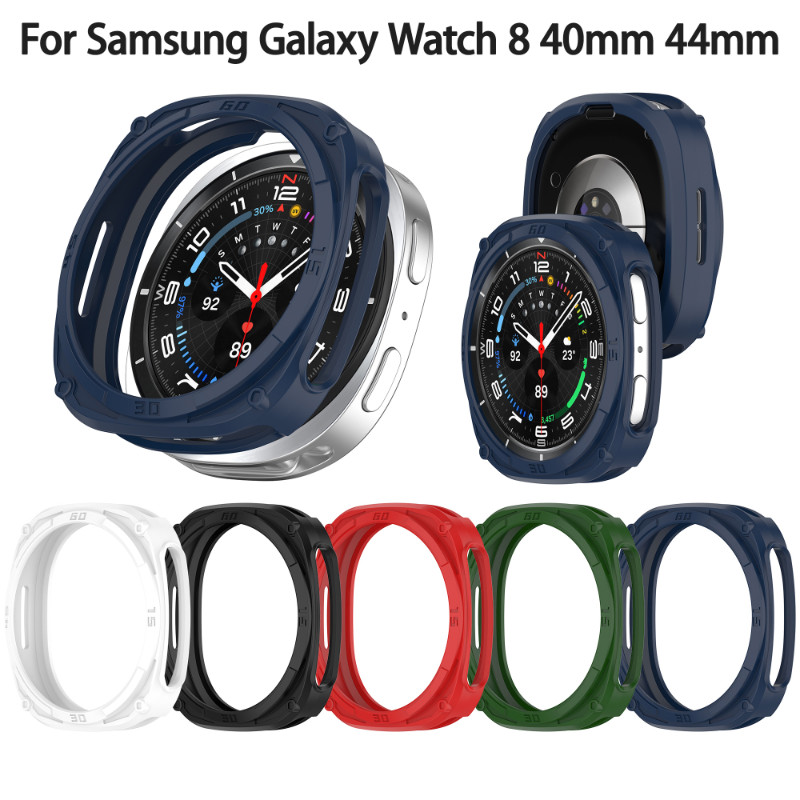 Hollow out smartwatch เคสป้องกันสําหรับ Samsung Galaxy Watch 8 40 มม.44 มม. เกราะป้องกันกันรอยขีดข่วนสวมใส่ทุกวัน