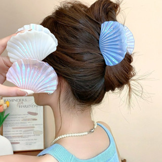 .Simple Shell พลาสติกคลิปติดผมสำหรับผู้หญิง สไตล์เกาหลีสำหรั…