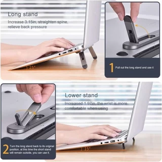 ขาตั้งแล็ปท็อปพับได้ ขาตั้ง สำหรับlaptop macbookคอมพิวเตอร์ ตั้งโต๊ะ แบบพลาสติก