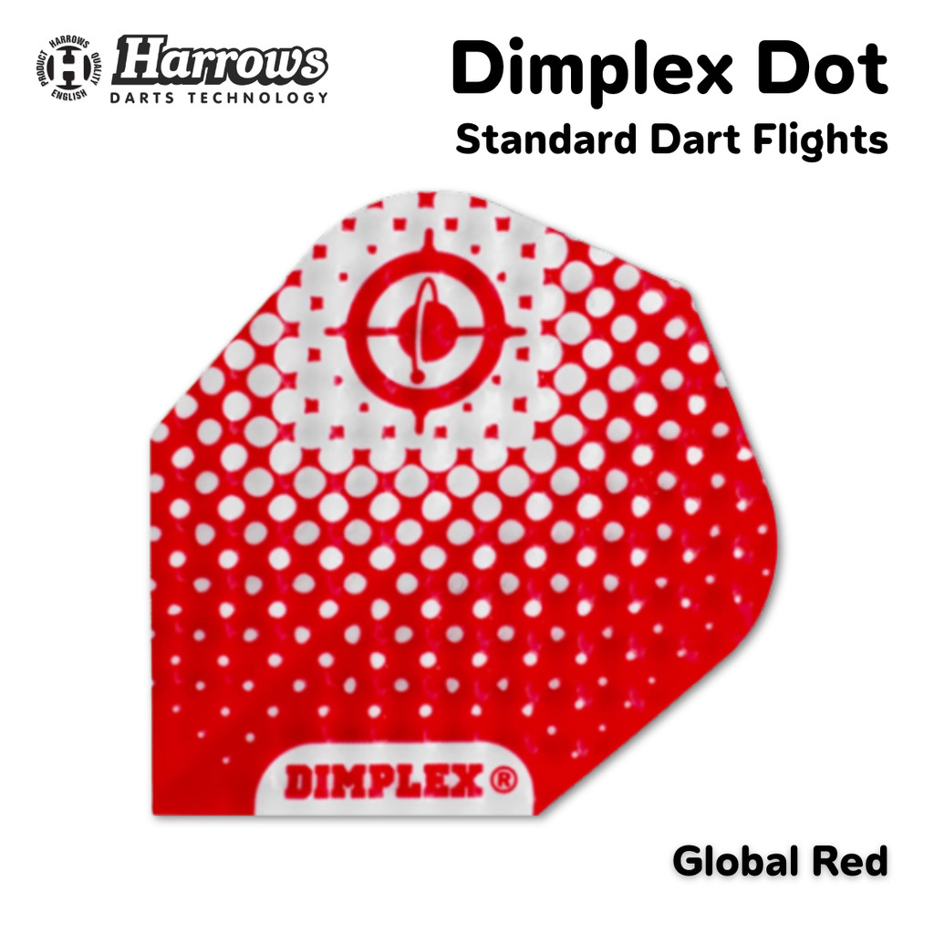 ปีกลูกดอกปาเป้า Harrows Dimplex Dot Flights หางลูกดอก 3pcs/pack