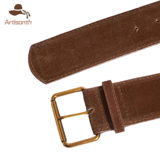 ส่งเร็ว💥เข็มขัดหนังนิ่มหนังกว้างสีน้ําตาลแนววินเทจผู้หญิงแฟชั่นกางเกงยีนส์เอวอุปกรณ์เสื้อผ้า.Artisanth