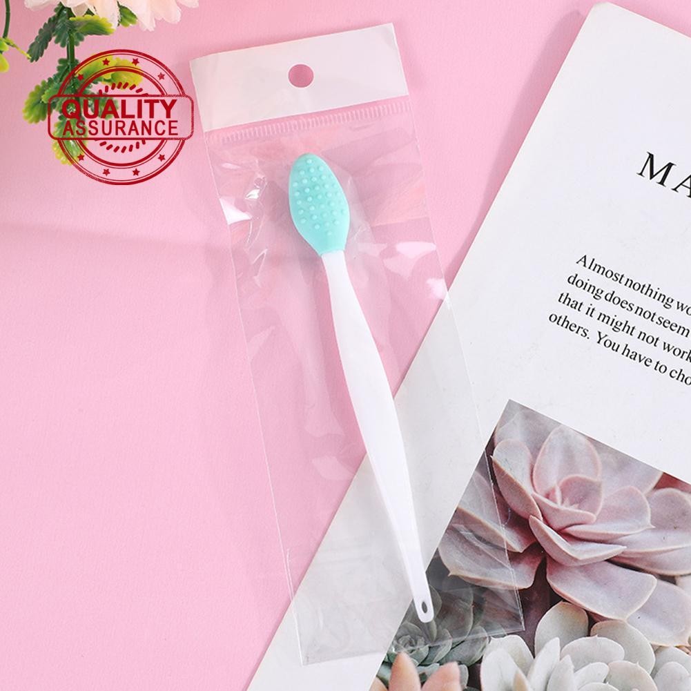 แปรงทําความสะอาดจมูกหน้าซิลิโคนอ่อนนุ่ม / Handhold Exfoliator ทําความสะอาดผิวหน้ากําจัด B0w1