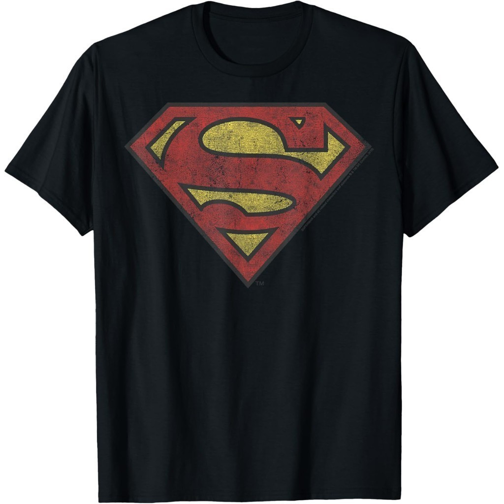 เสื้อยืดผู้ใหญ่ DC Comics Superman Vintage Shield T-Shirt