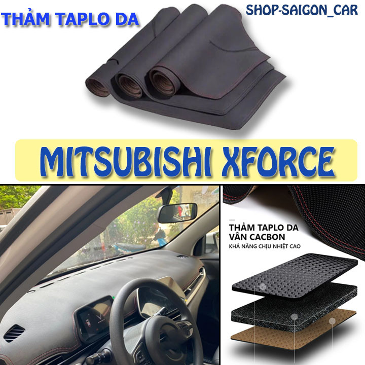 Mitsu Xforce 2024 2025 พรมหนังคาร์บอนไม่มีข้อความ