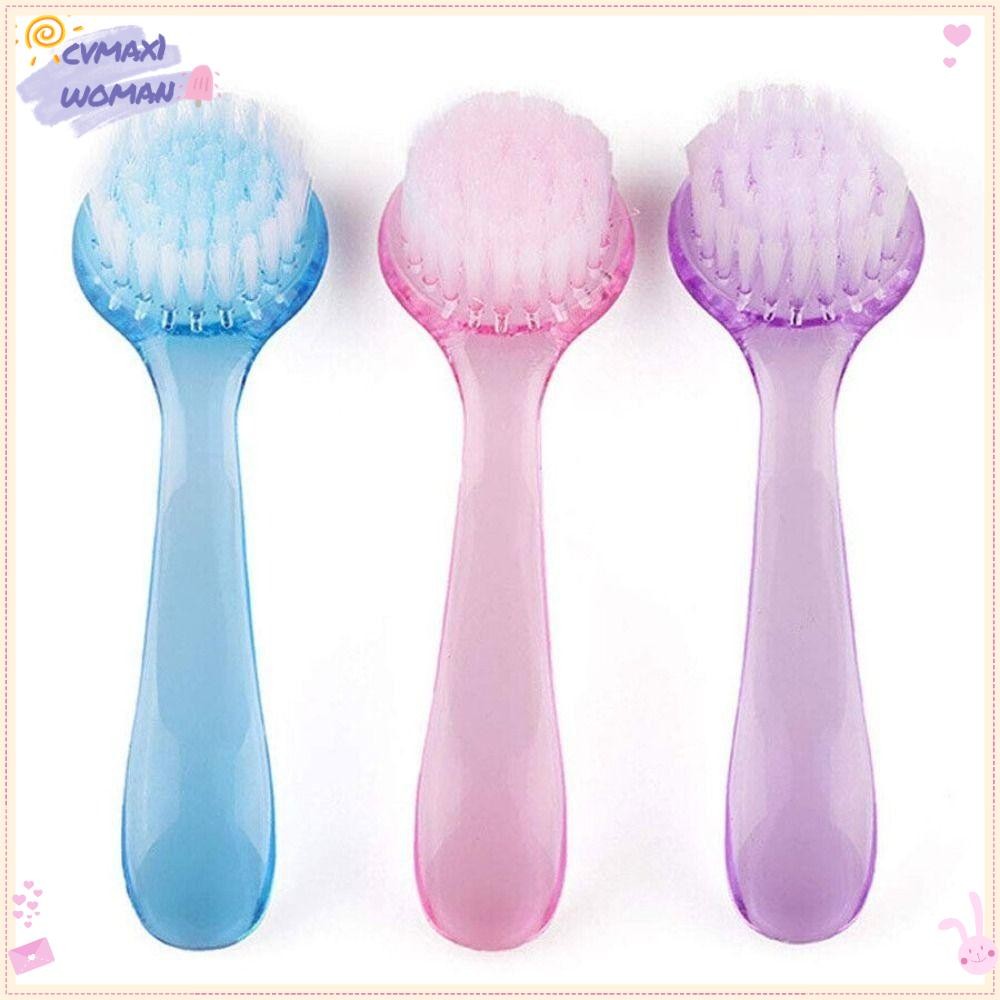 CYMX แปรงทําความสะอาดเล็บ, แปรงแป้งฝุ่นนุ่มสําหรับเล็บพร้อมฝาปิด Salon Nail Brush Nail Care Nail Car