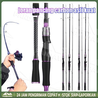 Bisa COD Joran Pancing 1.8M/2.1M Casting / Spinning Carbon Fiber 2 Section Max Drag 8kg Saltwater Freshwater / joran karbon asli japan / joran carbon solid / joran murah cuci gudang / joran pancing carbon asli kuat