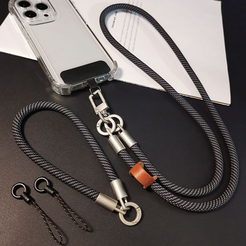 อัพเกรด High-End Mountain Series ที่ถอดออกได้โทรศัพท์มือถือ Lanyard ยาว Cross-Body แขวนคอสายคล้องคอสามารถกลับ Three-in-One กลางแจ้ง All-Match สั้นโทรศัพท์มือถือข้อมือ