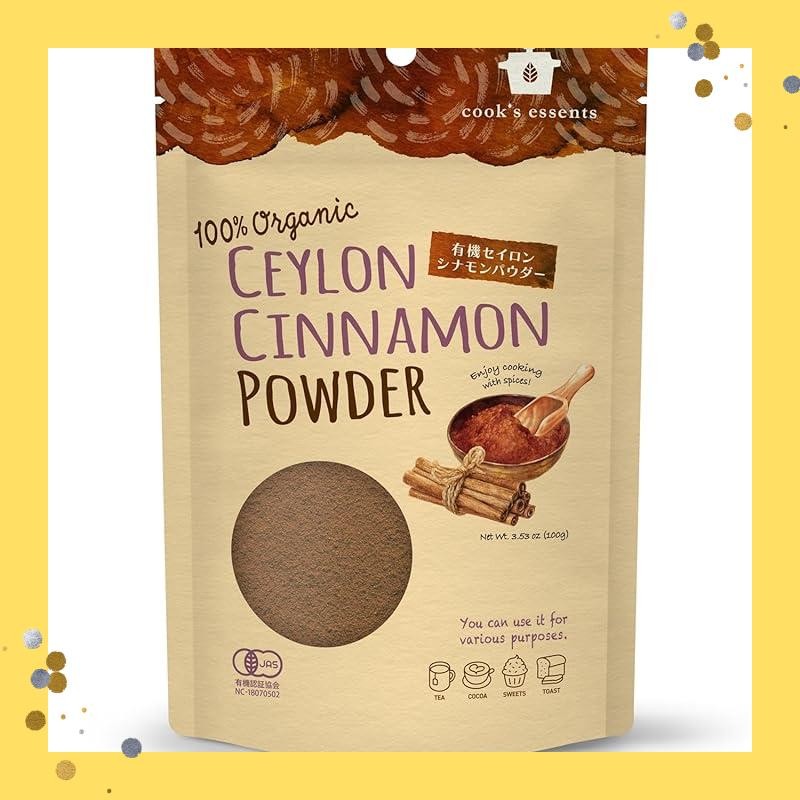 Organic Ceylon Cinnamon Powder 100g Additive-free Organic Sri Lanka Chucked