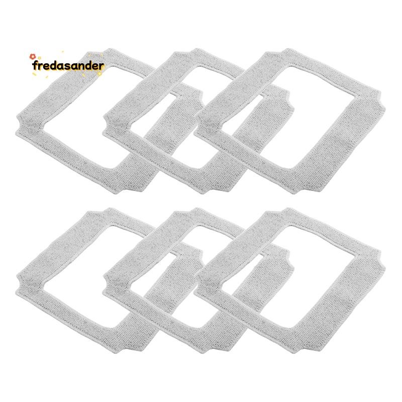 6PCS ทําความสะอาดหน้าต่างหุ่นยนต์ Mop ผ้าทําความสะอาด Rag ผ้าเช็ดตัวผ้าฝุ่นผ้าทําความสะอาดสําหรับ YW