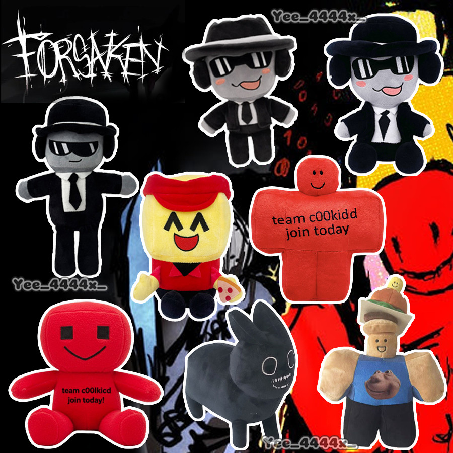Forsaken Chance ของเล่นตุ๊กตาเกม ROBLOX Forsaken ตัวอักษร c00lkidd/007n7/Chance Plsuh ตุ๊กตาคอลเลกชั