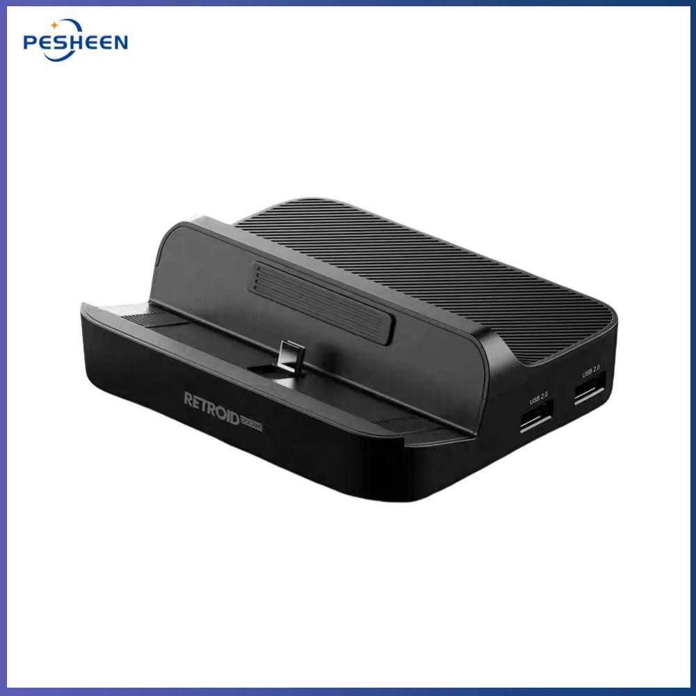 Pesheen§ 7 In 1 แท่นชาร์จสําหรับ Retroid Pocket 5 Docking Station 3 * USB3.0 2 * USB2.0 สถานีชาร์จมิ