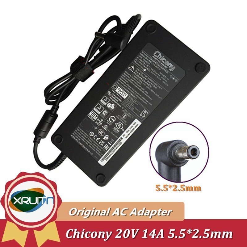 ใหม่ของแท้ Chicony A18280P1A 20V 14A 280W แล็ปท็อปอะแดปเตอร์ชาร์จสําหรับ Schenker XMG NEO 15E22qrn G