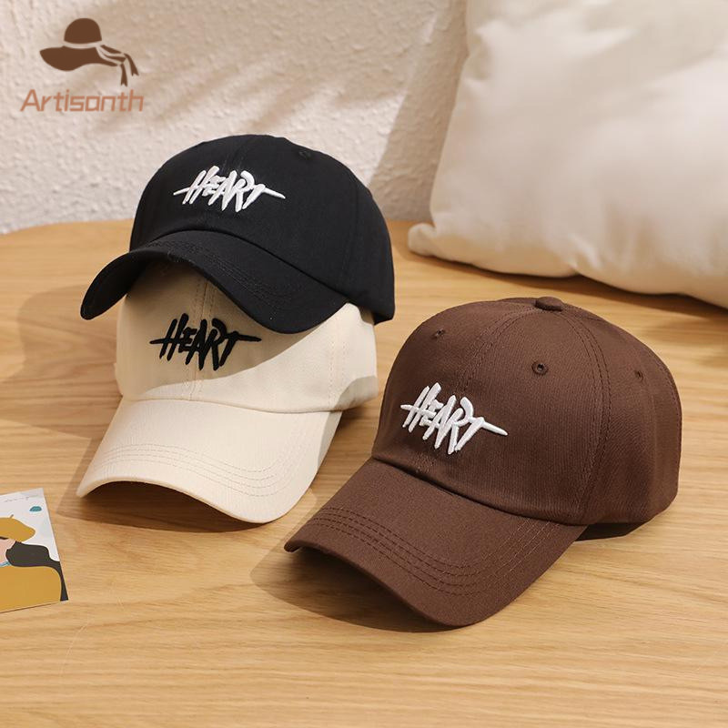 ส่งเร็ว💥หมวกแก๊ปเบสบอล ปัก HEART (มี 4 สี) หมวกแก๊ป หมวกกีฬา สําหรับผู้ชายและผู้หญิง - รูปที่ 7