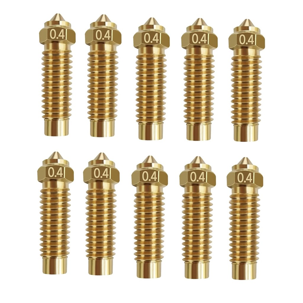 5/10PC Elegoo Neptune 4 Plus/Neptune 4 Max 3D Printer Brass Nozzle High Speed 0.4mm Hot end Replacem