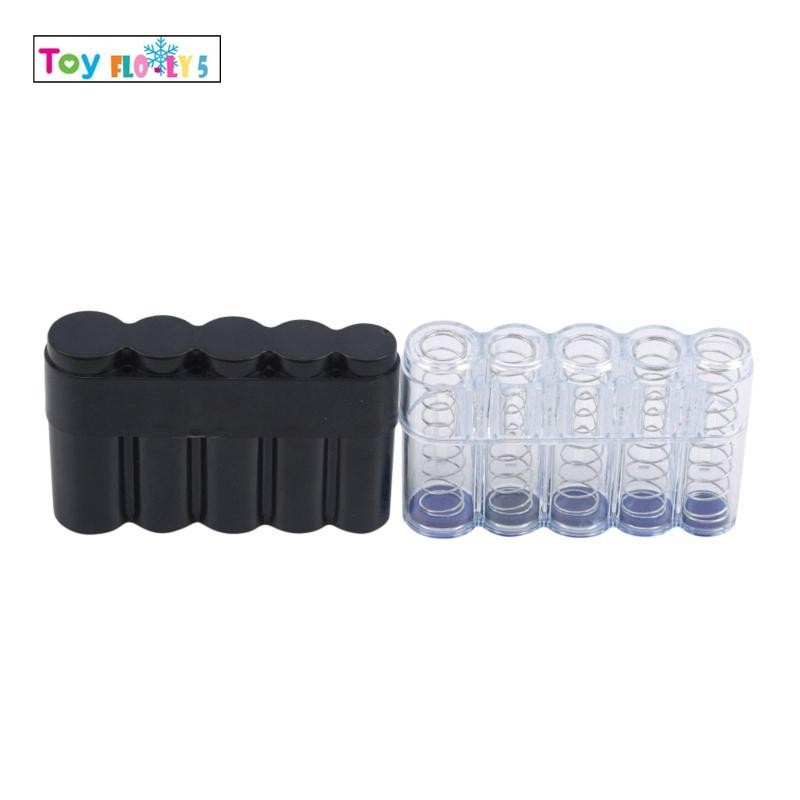 [Flurishroly5] เหรียญแคปซูลเหรียญกล่องงานอดิเรกหลอด 10ct, 20ct, 50ct, 1euro, 2 Euro Portable Euro Or