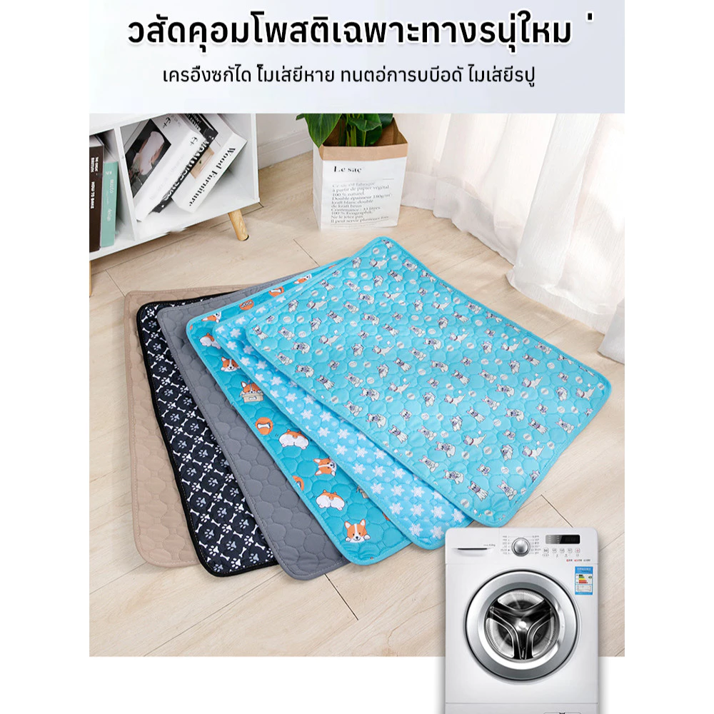 แผ่นรองฉี่สัตว์เลี้ยงซักได้ กันลื่น thumbnail 4