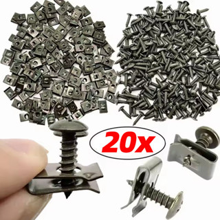 20ชิ้นสากลรถตนเองแตะสกรูยู-คลิป-อัตโนมัติป้องกันสนิมกันชนป้อ…