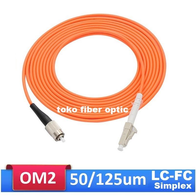 LC FC / FC LC simplex patchcord ไฟเบอร์ออปติก OM2 มัลติโหมด 3 เมตร