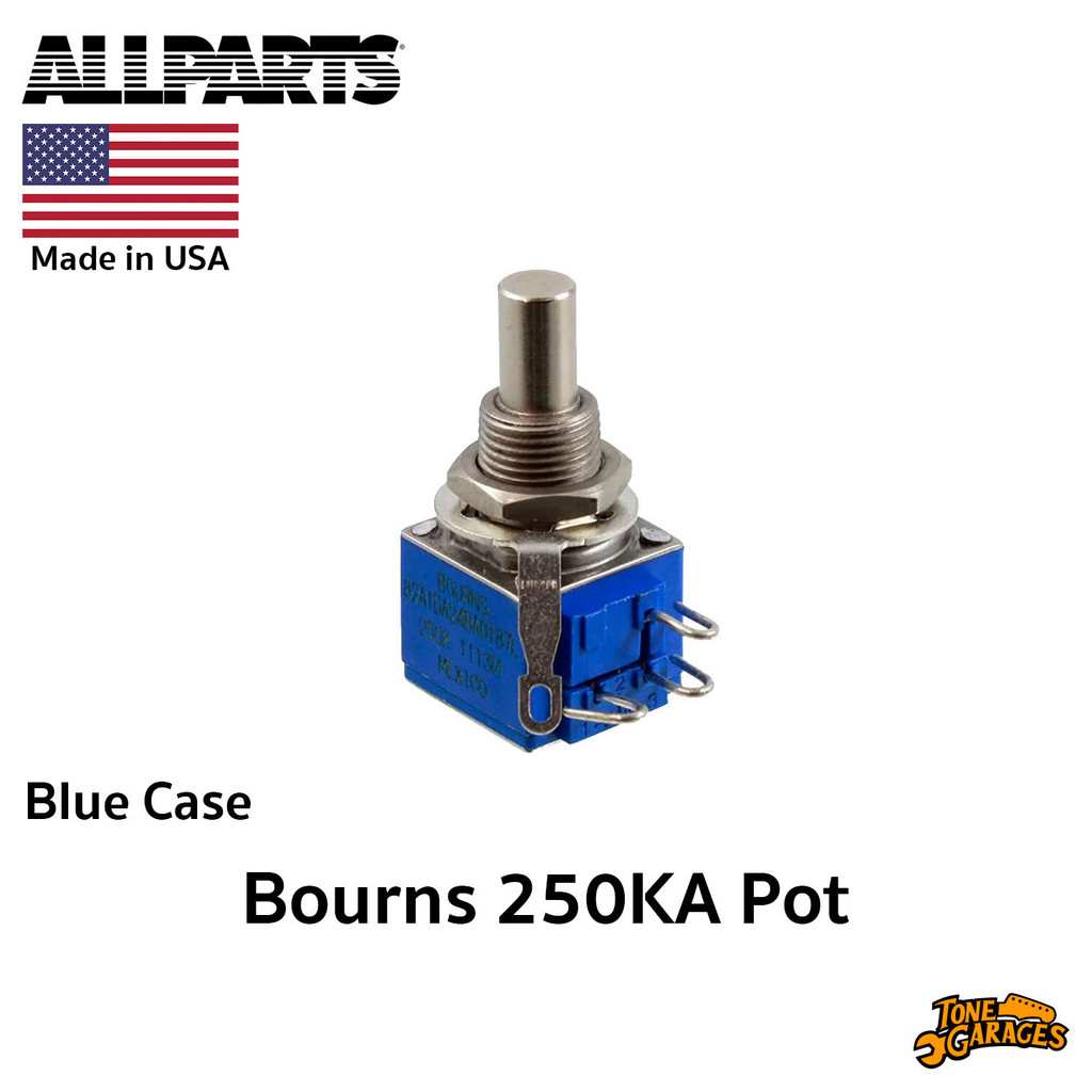 ALLPARTS Bourns 250KA Audio Pot Blue Case ออดิโอ พ็อต Made in USA