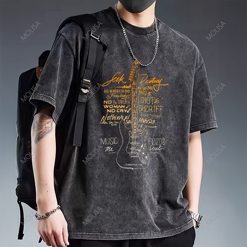 เสื้อยืดคอกลม เสื้อยืดโอเวอร์ไซส์ แฟชั่น2025 ใส่ได้ทั้งชายและหญิง สกรีนเสื้อDTG Unisex 68099#