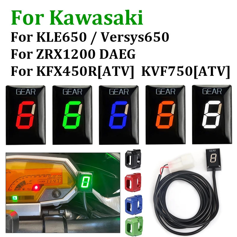 YL Motorcycle Accessories Gear Indicator Counter Speed Display Meter For KLE650 Versys 650 ZRX 1200 